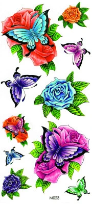 Mixed Roses & Butterflies