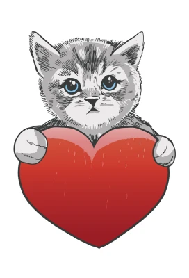 Cat & Heart