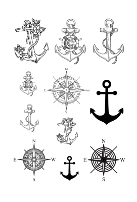 Anchors & compasses